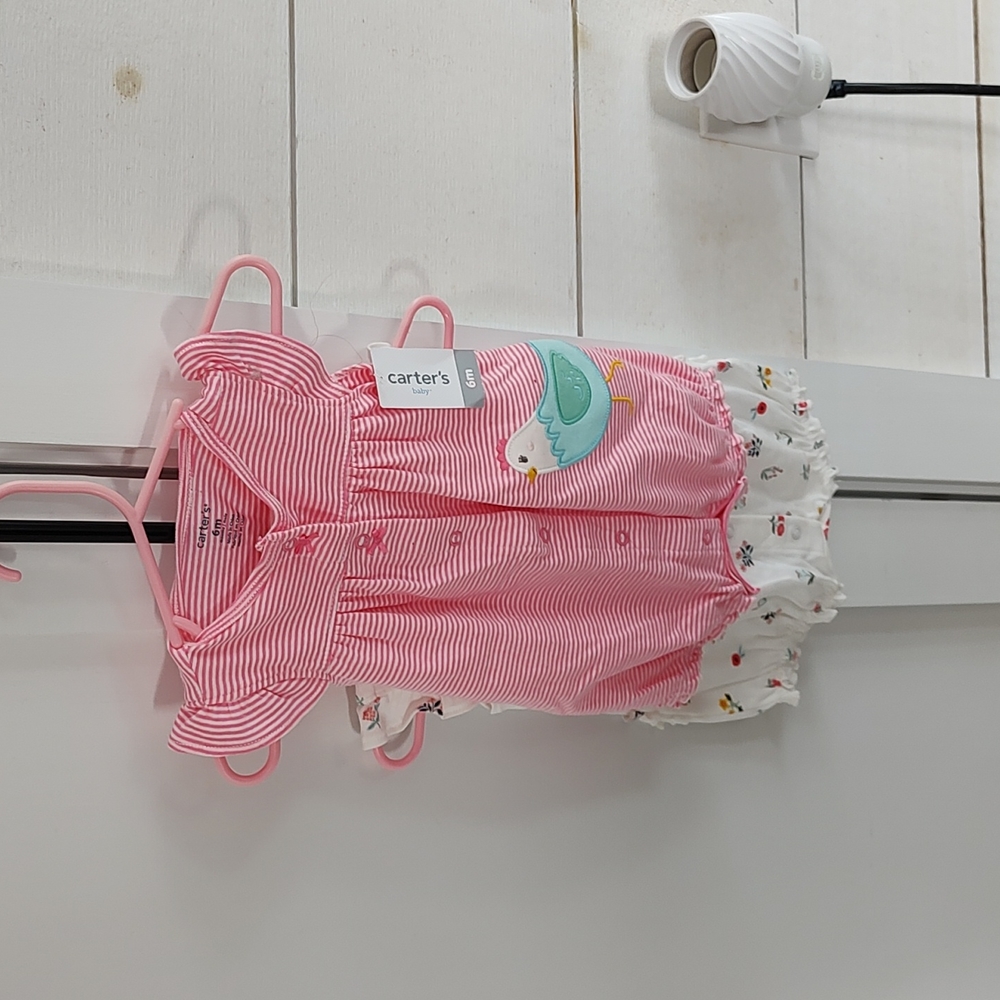 Set of two Carter's Rompers 6 months